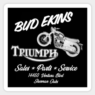 Bud Ekins Sales Parts Service (white ink) Sticker